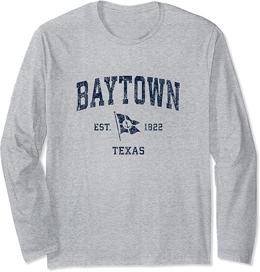 Amazoncom baytown tx vintage sports navy boat anchor flag long sleeve Amazoncom baytown tx vintage sports navy boat anchor flag long sleeve